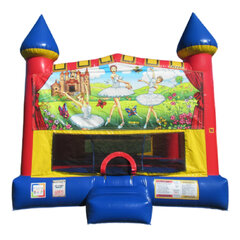 Ballerina Castle bounce house rental in East Longmeadow, MA