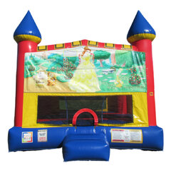 Beauty and the Beast Castle bounce house rental in East Longmeadow, MA