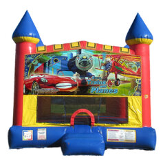 Cars, Planes and Trains Castle bounce house rental in East Longmeadow, MA