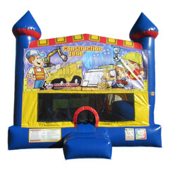Construction Zone Castle bounce house rental in East Longmeadow, MA