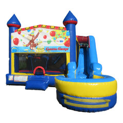 Curious George 7-in-1 bounce house rental in East Longmeadow, MA