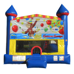 Curious George 5-in-1 bounce house rental in East Longmeadow, MA