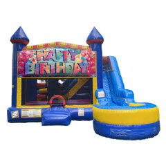 Happy Birthday 7-in-1 bounce house rental in East Longmeadow, MA