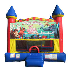 Happy Birthday Circus Castle bounce house rental in East Longmeadow, MA