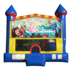 Happy Birthday Circus 5-in-1 bounce house rental in East Longmeadow, MA