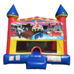Knights and Dragons Castle bounce house rental in East Longmeadow, MA