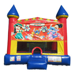 Lilo and Stitch Castle bounce house rental in East Longmeadow, MA