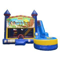 Luau 7-in-1 bounce house rental in East Longmeadow, MA