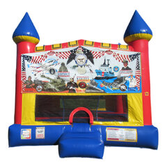 Military Castle bounce house rental in East Longmeadow, MA