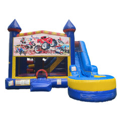 Monster Trucks 7-in-1 bounce house rental in East Longmeadow, MA