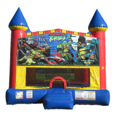 Ninja Turtles Castle bounce house rental in East Longmeadow, MA