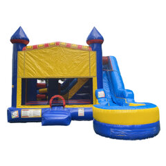 7-in-1 combo bounce house with slide, delivered in East Longmeadow, MA