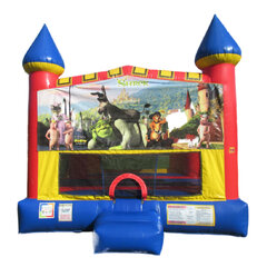 Shrek Castle bounce house rental in East Longmeadow, MA