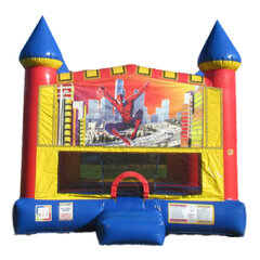 Spiderman Castle bounce house rental in East Longmeadow, MA