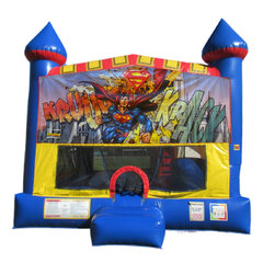 Superman 5-in-1 bounce house rental in East Longmeadow, MA
