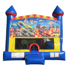 Transforming Robo Cars Castle bounce house rental in East Longmeadow, MA